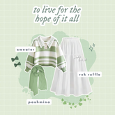 Oneset Rok Korean Style One Set Wanita Hijab OOTD Rajut Stripe - KK191